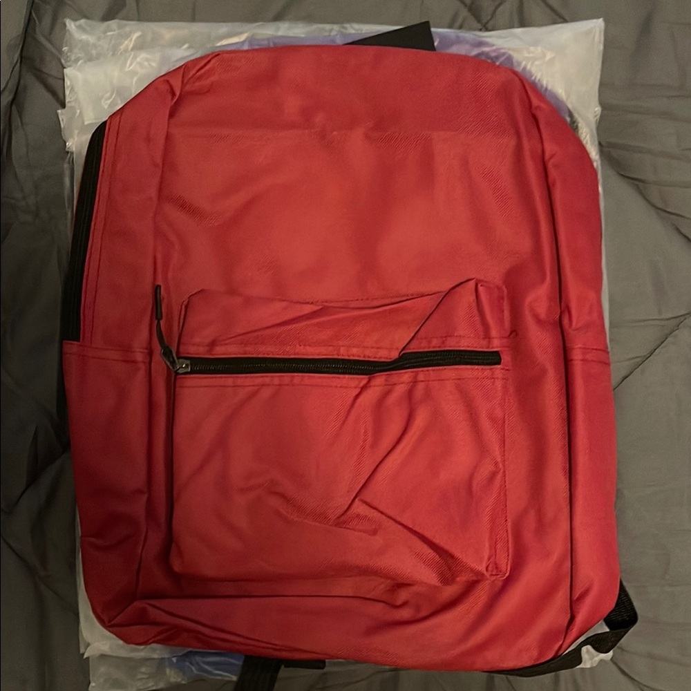 Set of 5 colorful backpacks